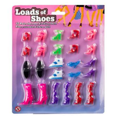 Fashion Doll Shoes - 12 pack
